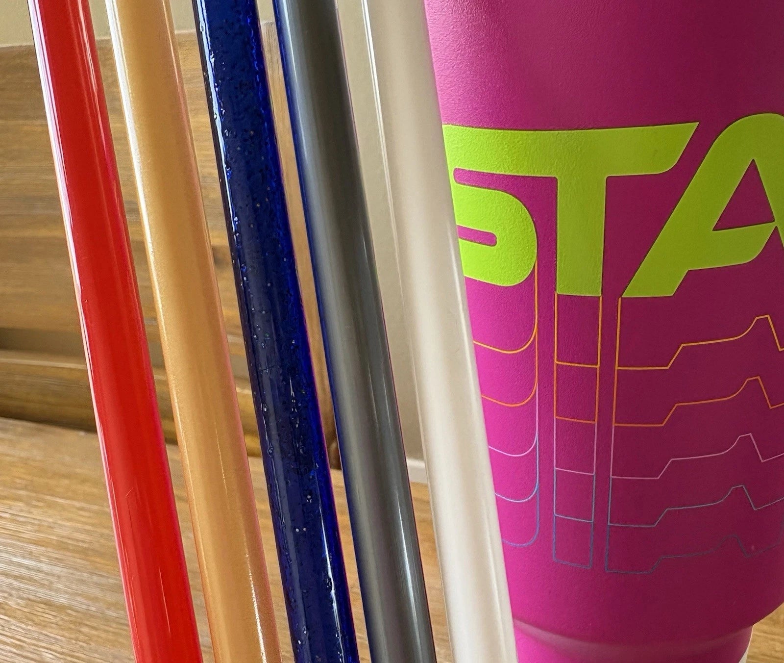 5-12” 40oz tumbler 10mm/FAT straws-Opaque WHiTE/Red-Silver/gold-Blue Glitter-SET | eBay