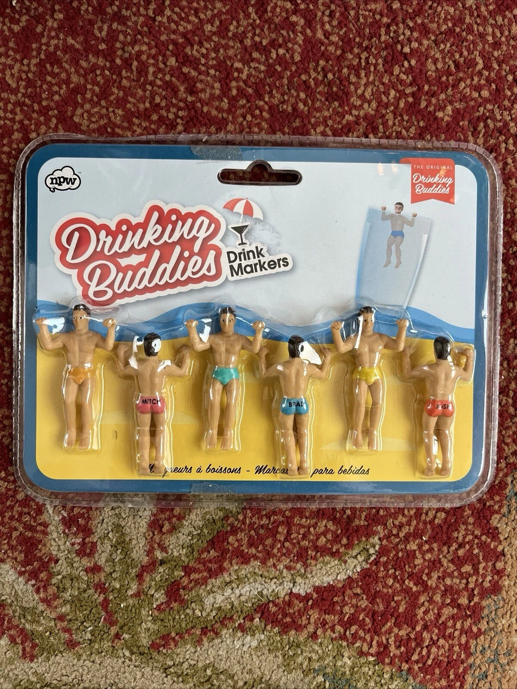 The Original Drinking Buddies Drink Markers Set of 6 NPW London ~ NEW & SEALED | eBay