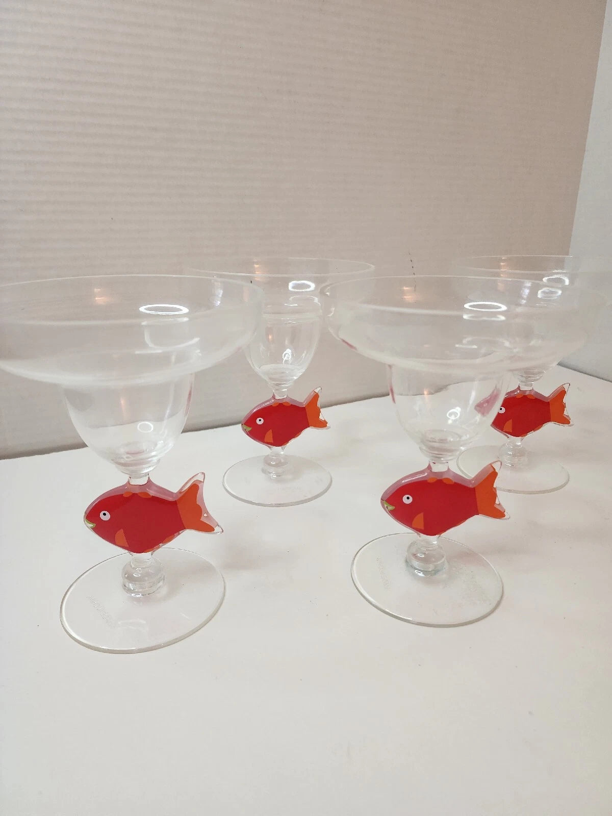 Fun Tropical Fish Scheme Plastic Margarita or Daqurie Glasses set of 4 | eBay