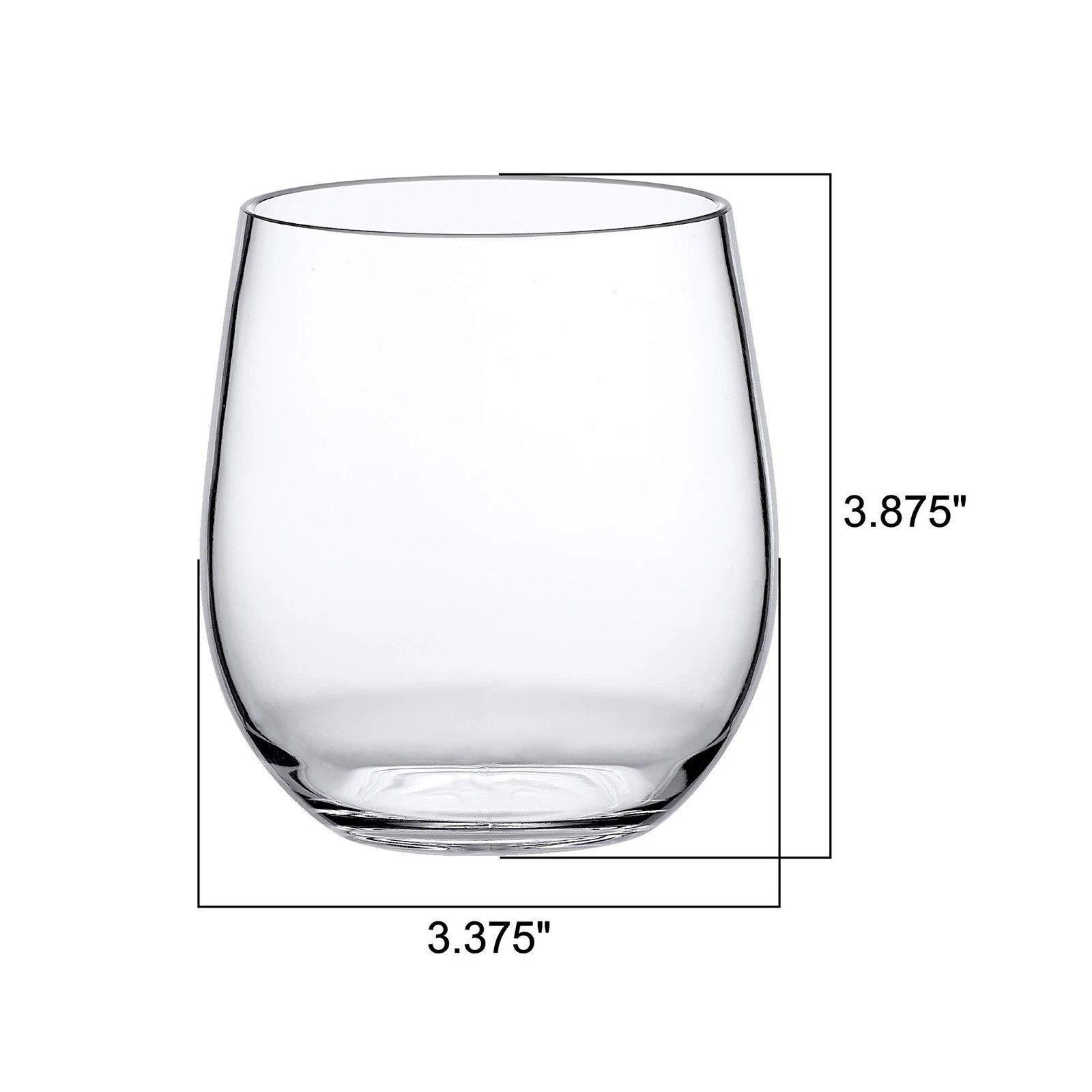 Abby-Cindy 14oz Tritan Wine Glasses Set of 6, Unbreakable, BPA-Free, Dishwash... | eBay