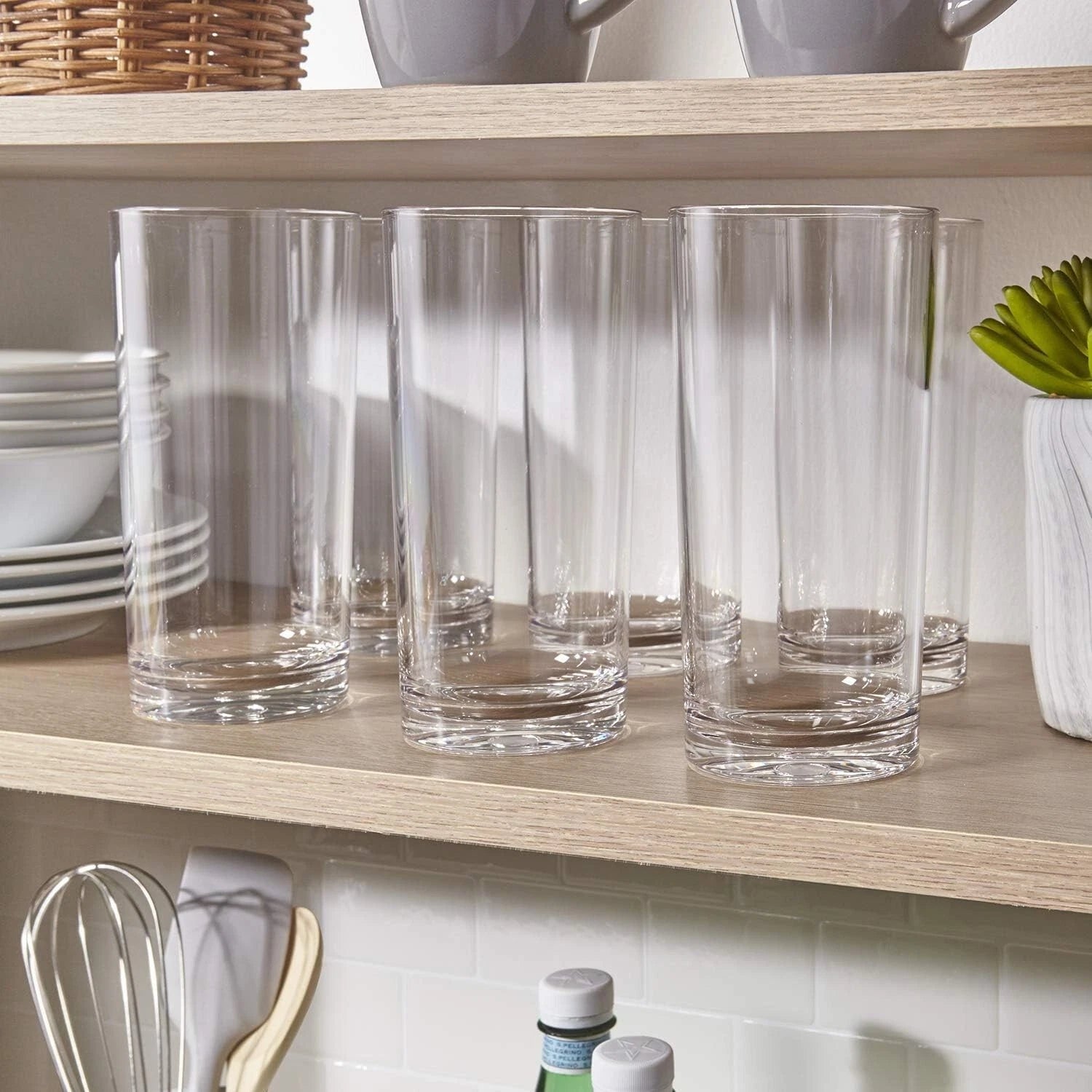 Stylish Classic Clear Plastic Iced Tea Cups - 6 Pack for Weddings & Parties | eBay