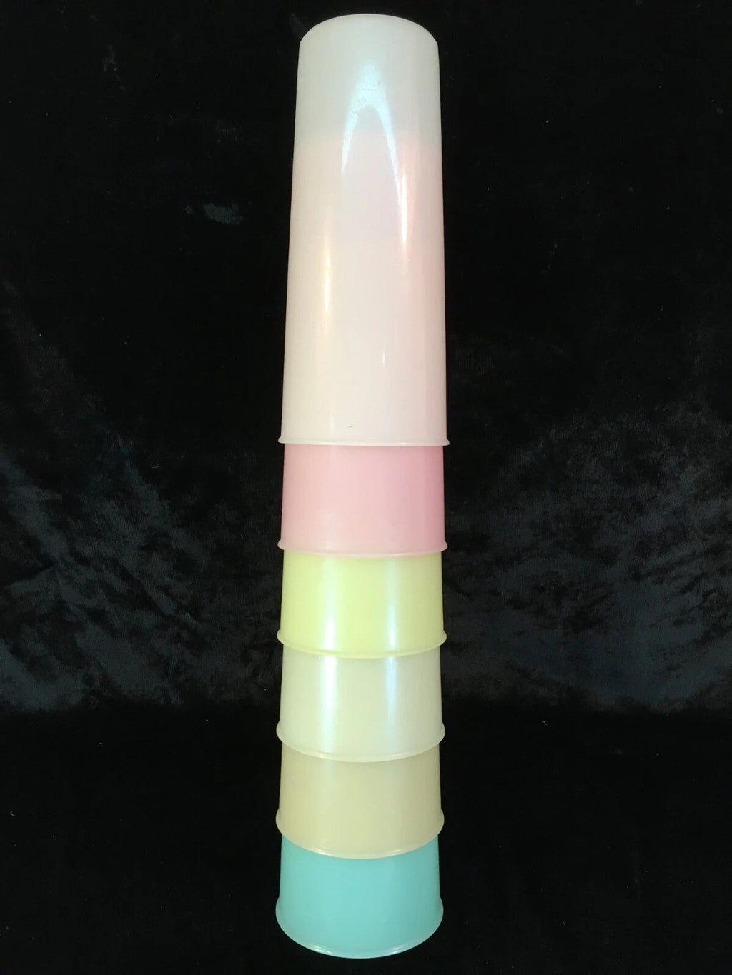 TUPPERWARE Plastic Pastel Stacking 16 oz. Tumblers Set of 6 | eBay