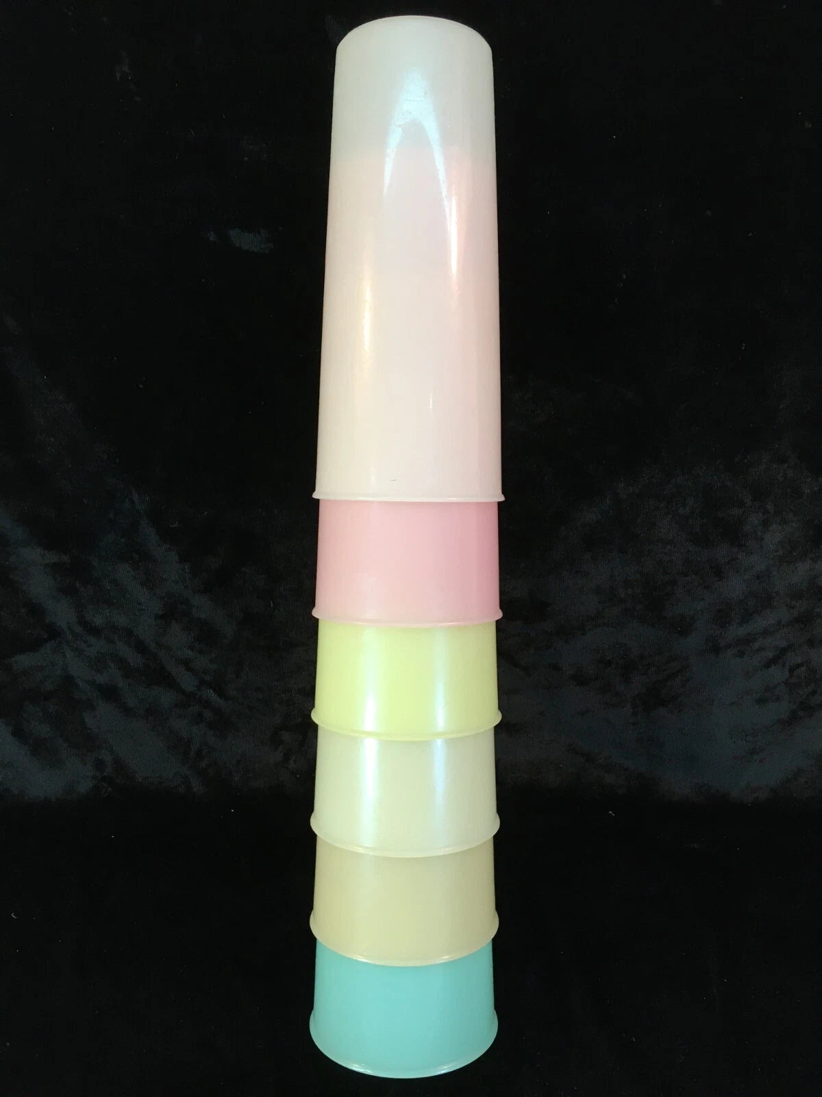 TUPPERWARE Plastic Pastel Stacking 16 oz. Tumblers Set of 6 | eBay