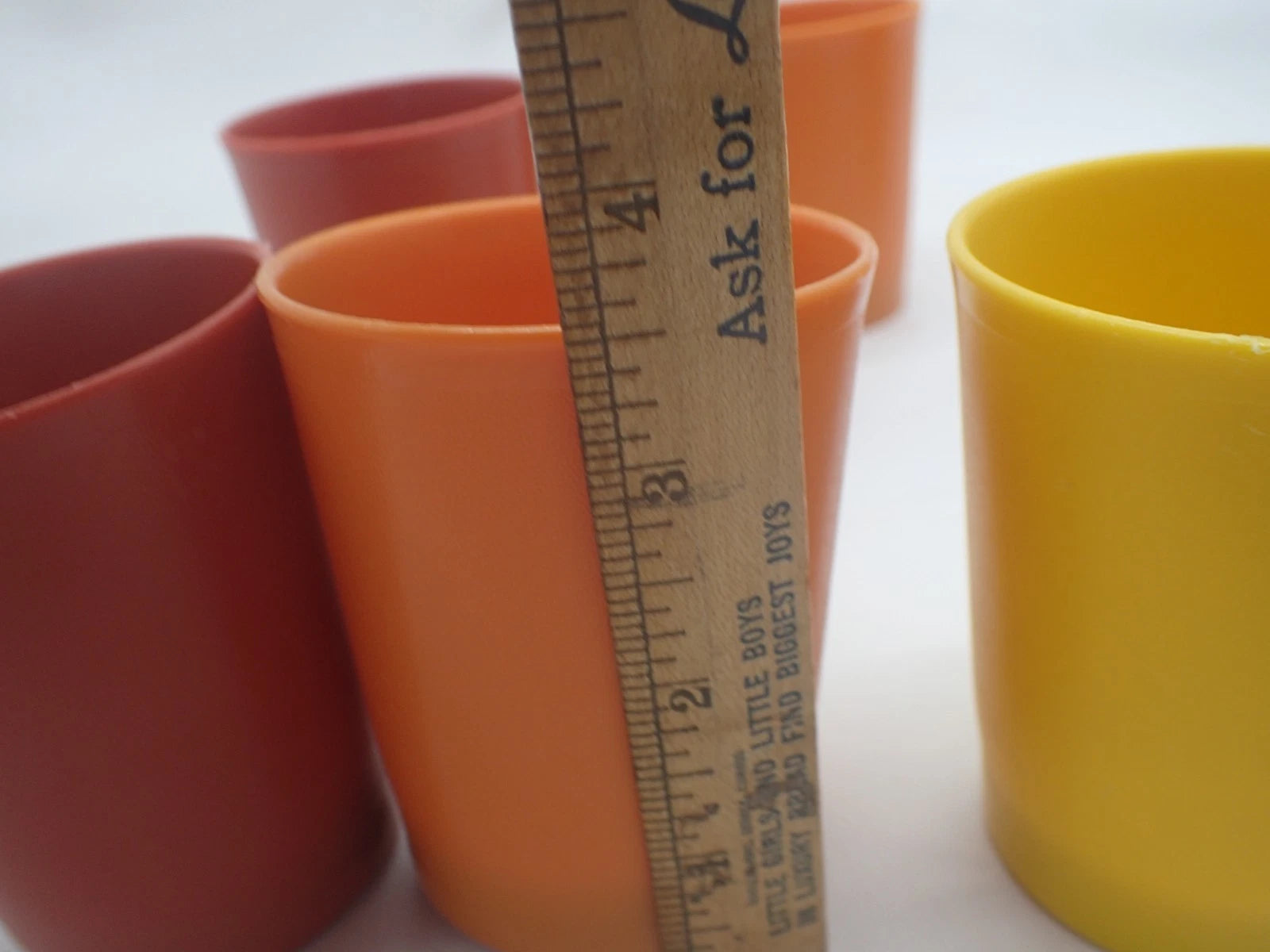 Lot of 7 Vintage TUPPERWARE Beverage Juice Glasses HARVEST COLORS 1251 | eBay